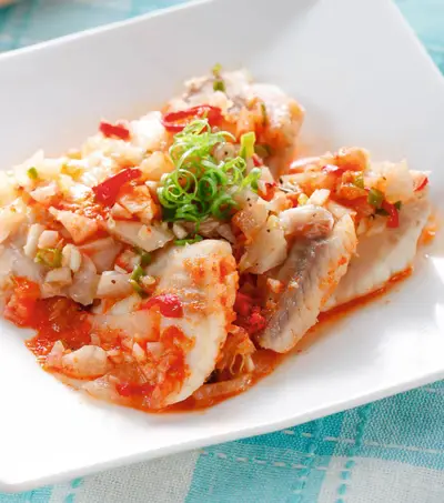 泡菜蒸魚片