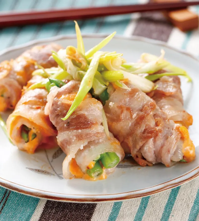 蔥香蔬菜肉捲