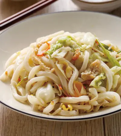 炒蔬菜烏龍麵