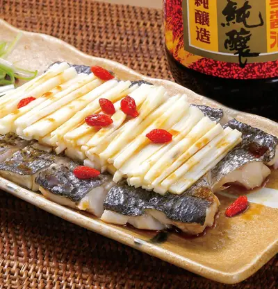 山藥枸杞蒸魚