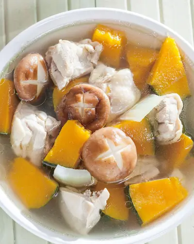 鮮菇南瓜雞湯