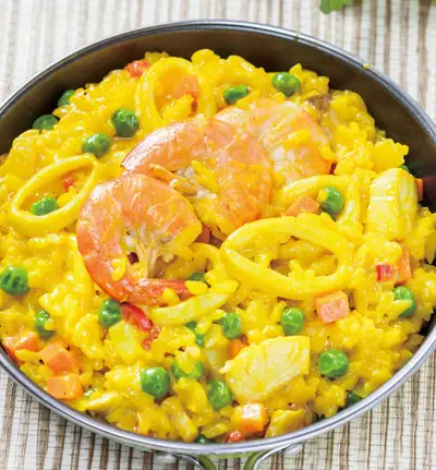 薑黃海鮮燉飯