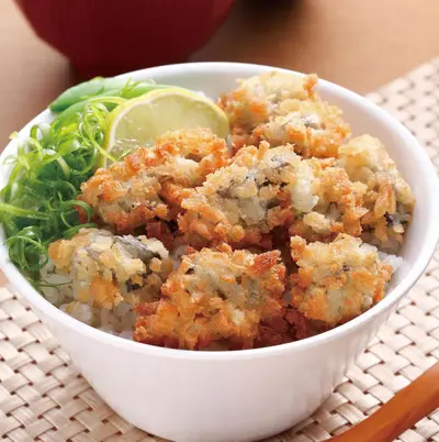 酥炸鮮蚵蓋飯