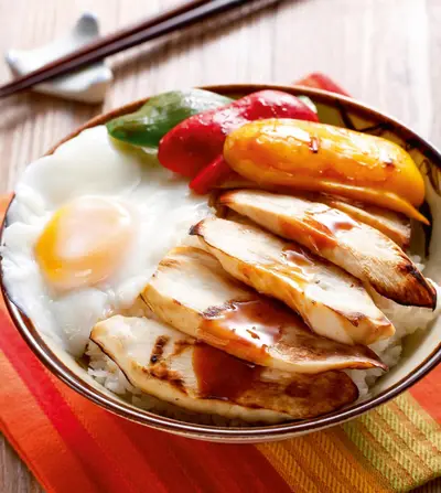 炙烤鮑菇蓋飯
