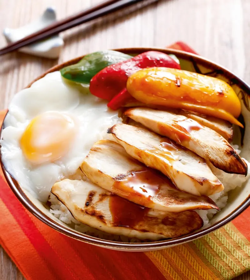 炙烤鮑菇蓋飯