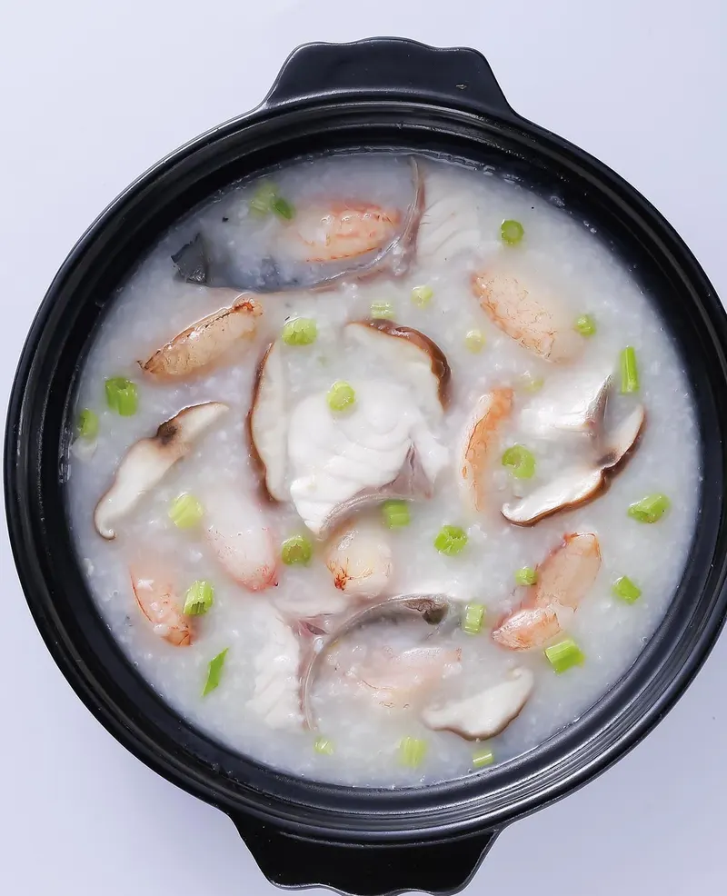 蟹肉魚片粥