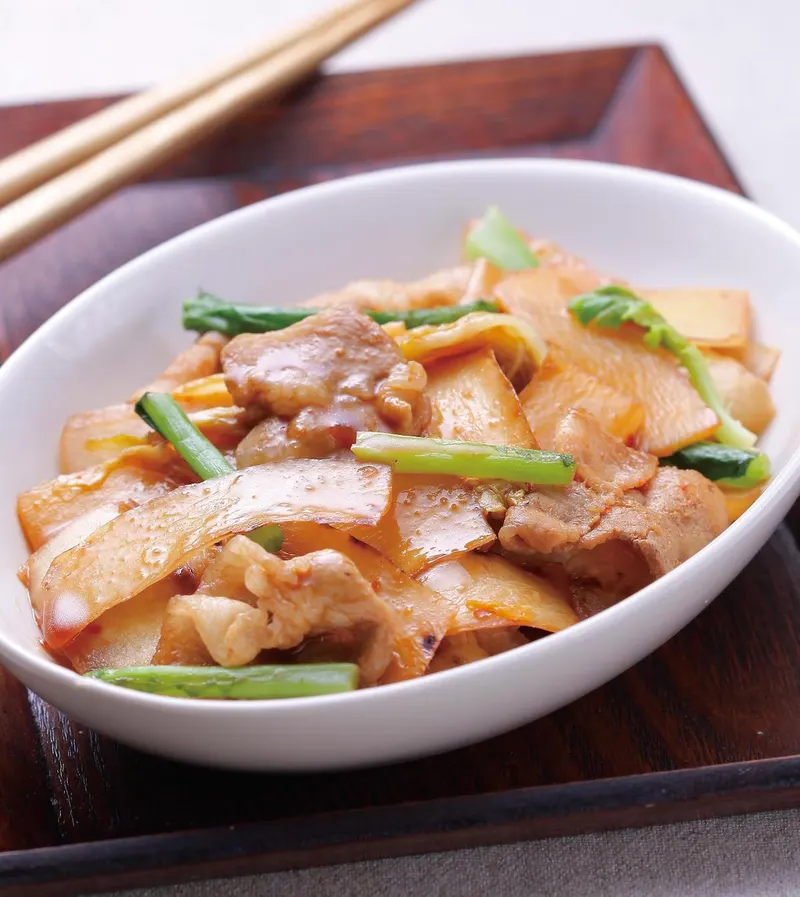 蘿蔔皮炒泡菜
