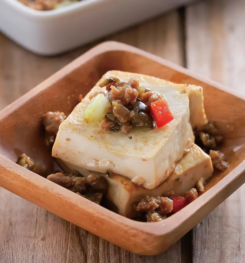 瓜仔素肉燒豆腐