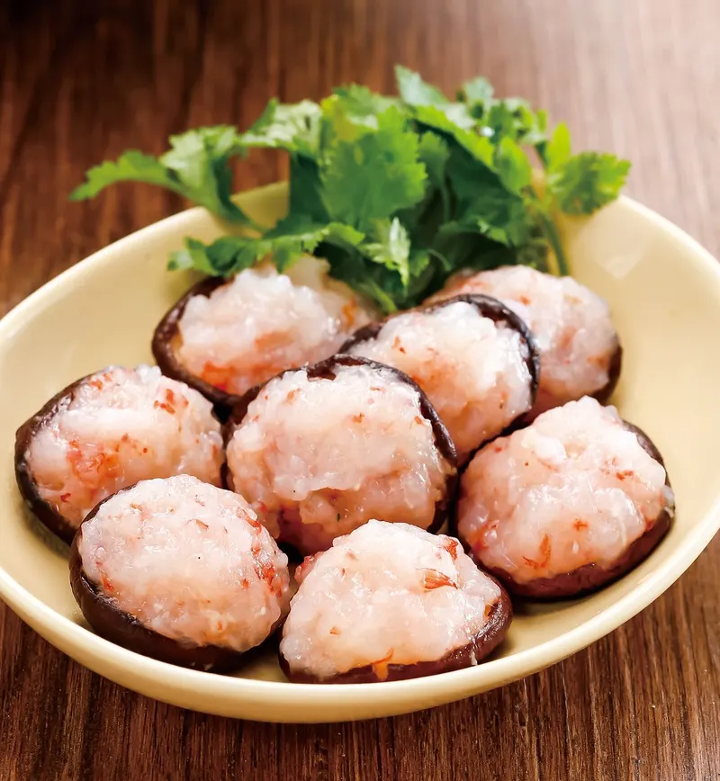 香菇鑲蝦丸