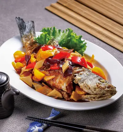 五彩糖醋魚(2)