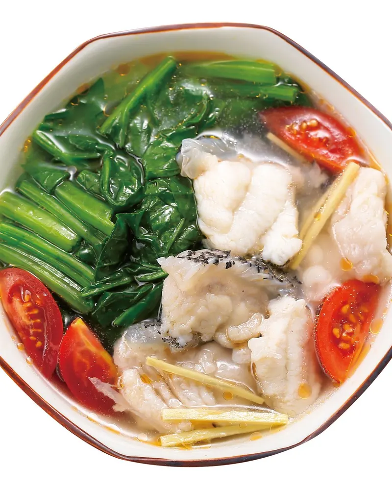番茄菠菜魚片湯