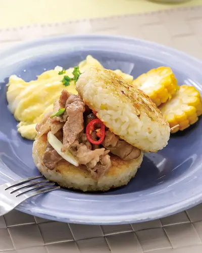 照燒豬肉米漢堡