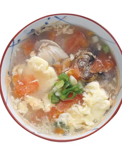 番茄蛤蜊蛋花湯