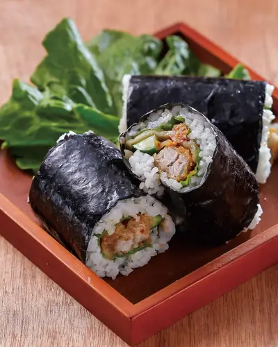 泡菜豬排飯卷