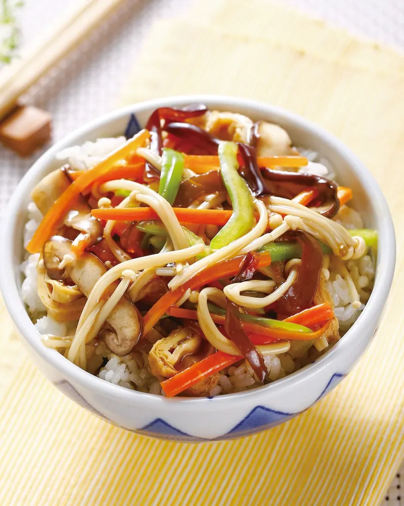 素什錦蓋飯