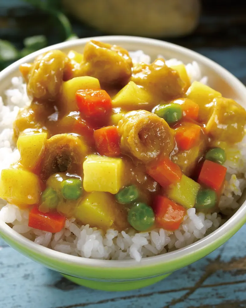 素咖哩雞蓋飯