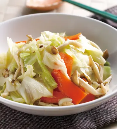 野菇炒高麗菜