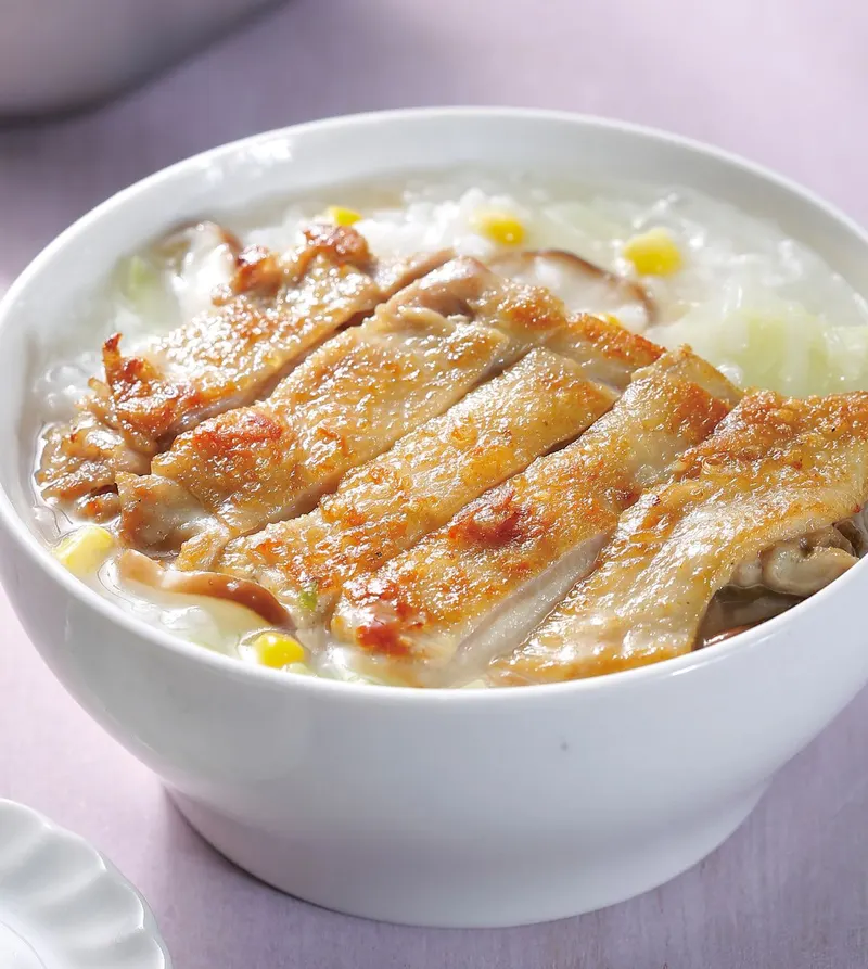 雞腿排粥