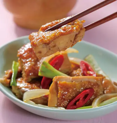 蔥燒雞排飯