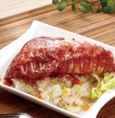 紅麴透抽燉飯(電子鍋)