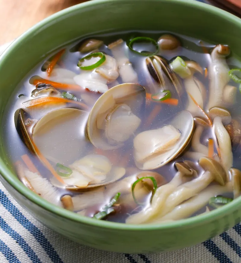 鮮菇蛤蜊湯
