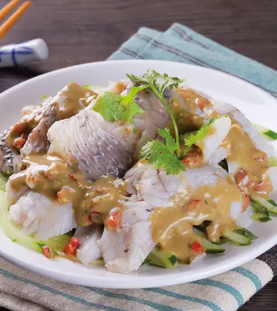 麻醬魚片