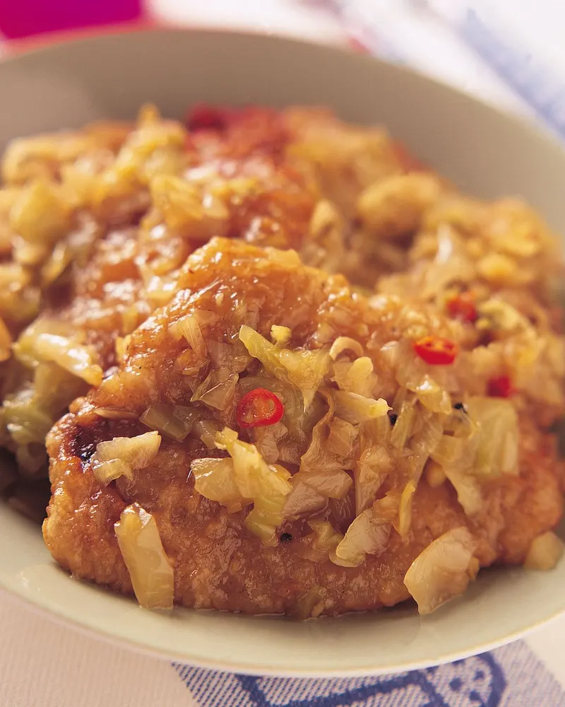 炸排骨燜鹹菜