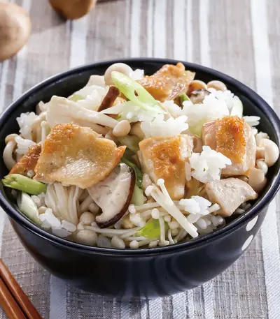 野菇雞肉炊飯