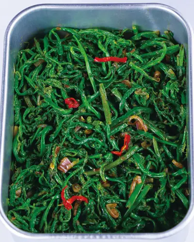 蝦醬蕨菜