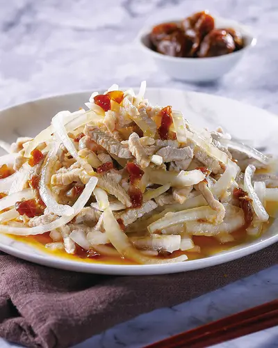 梅汁拌肉絲