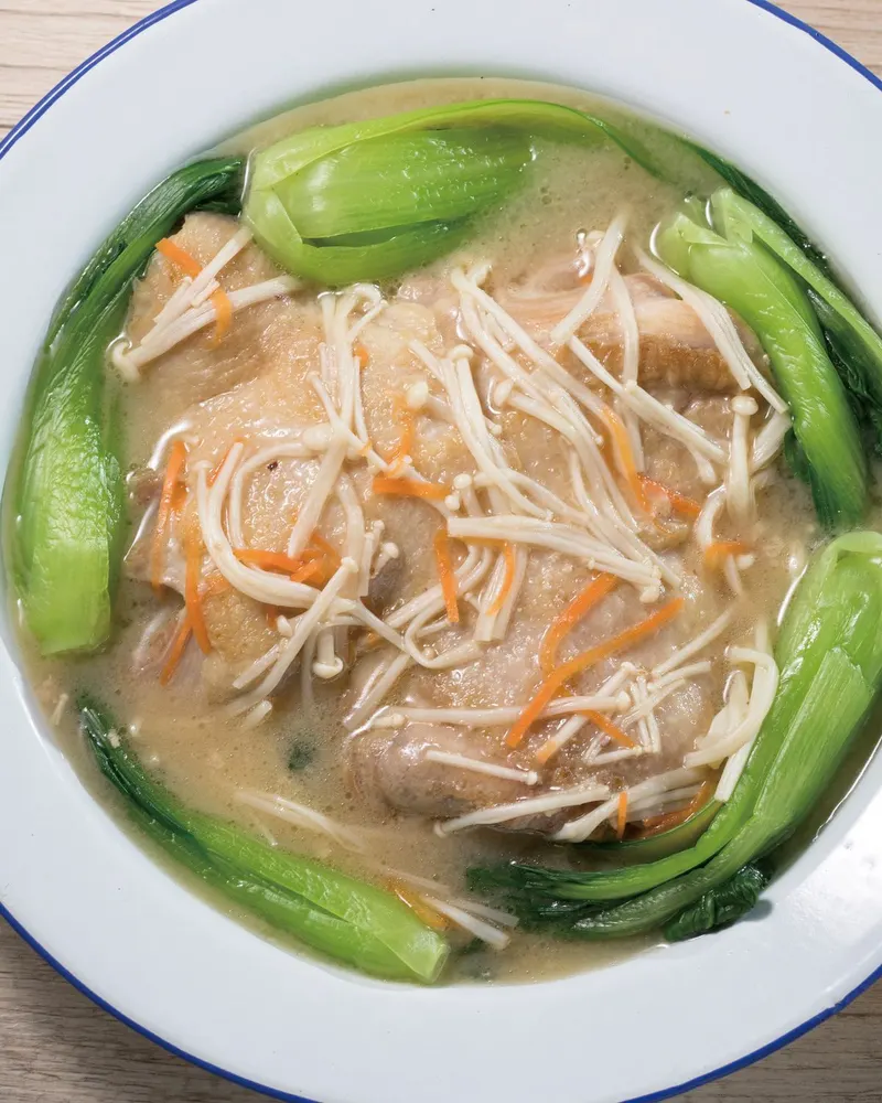味噌醬煮雞腿排