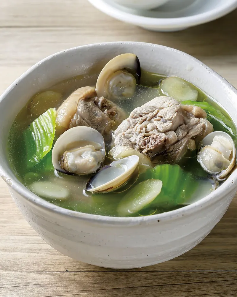 芥菜蛤蜊雞湯