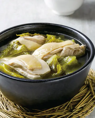 酸菜雞湯