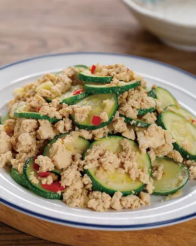 豆腐炒櫛瓜