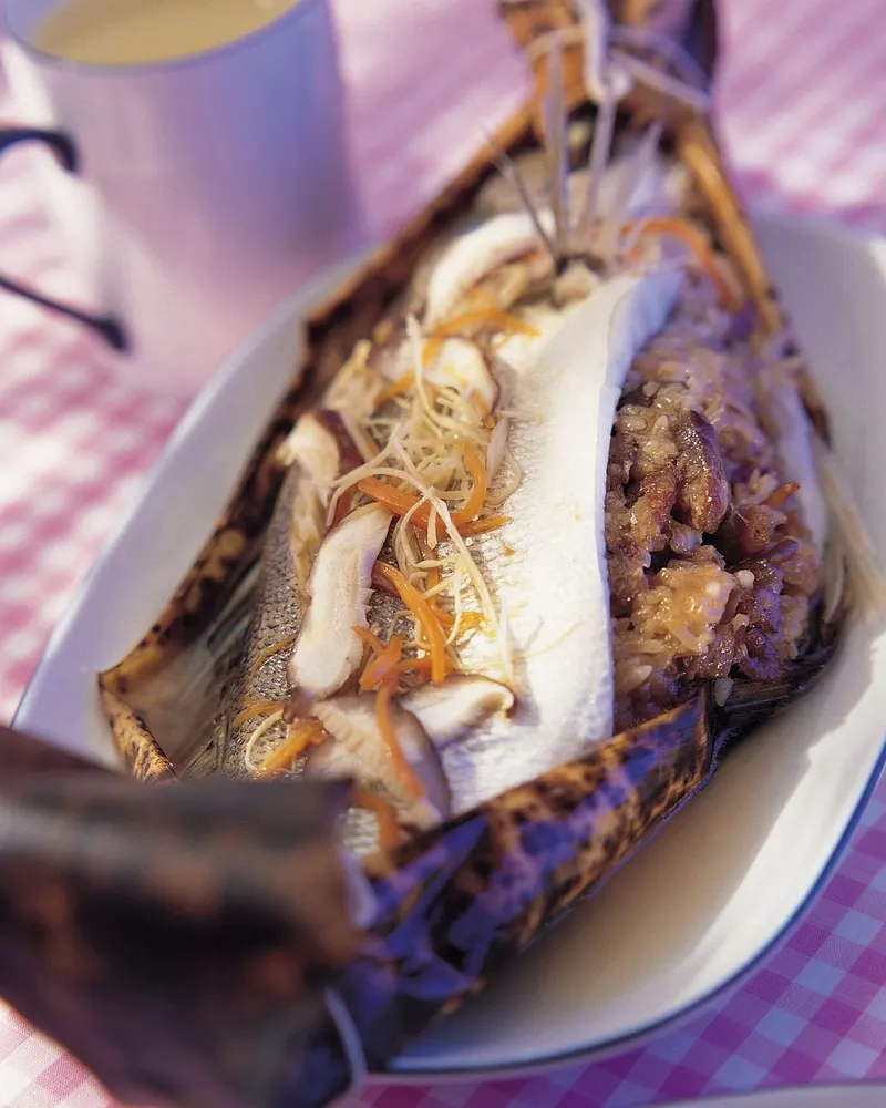 肉粽鱸魚