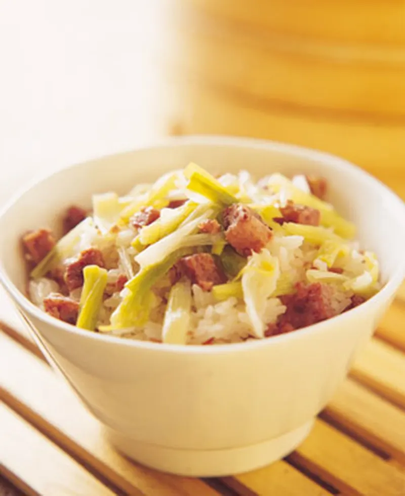 蒜苗糯米飯