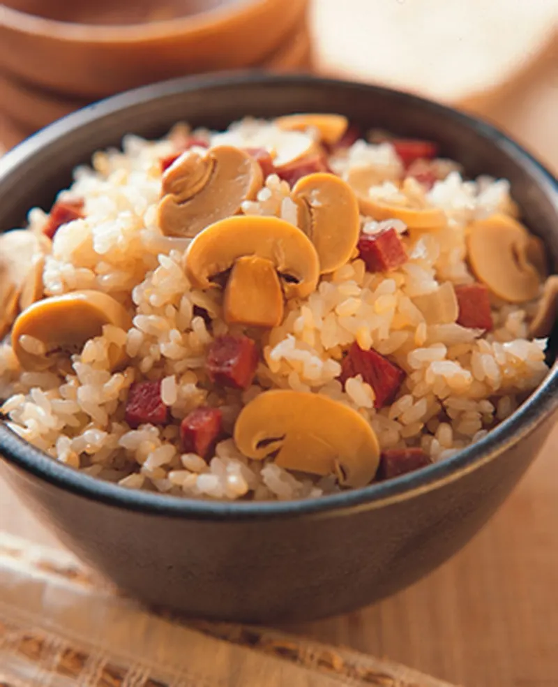 蘑菇火腿飯