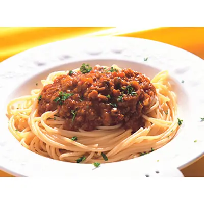 咖哩肉義大利麵