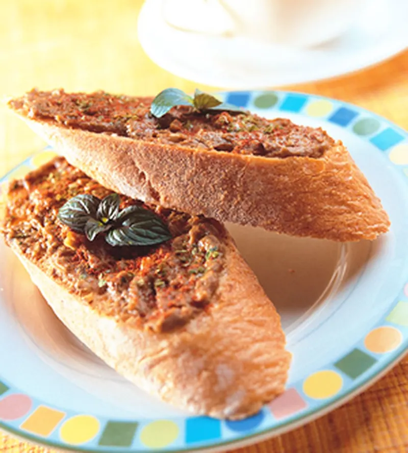 烤茄醬法國麵包