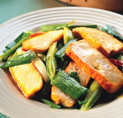 豆干炒青蒜