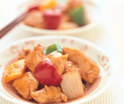 三椒炒雞丁