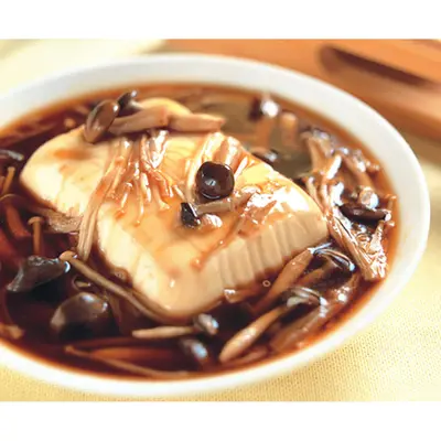 鮮菇蒸豆腐