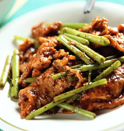 黑胡椒肉片