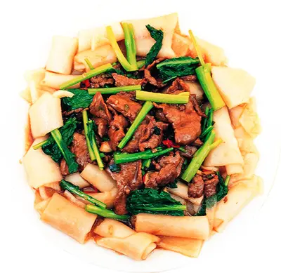 蠔油牛肉炒鼎邊趖