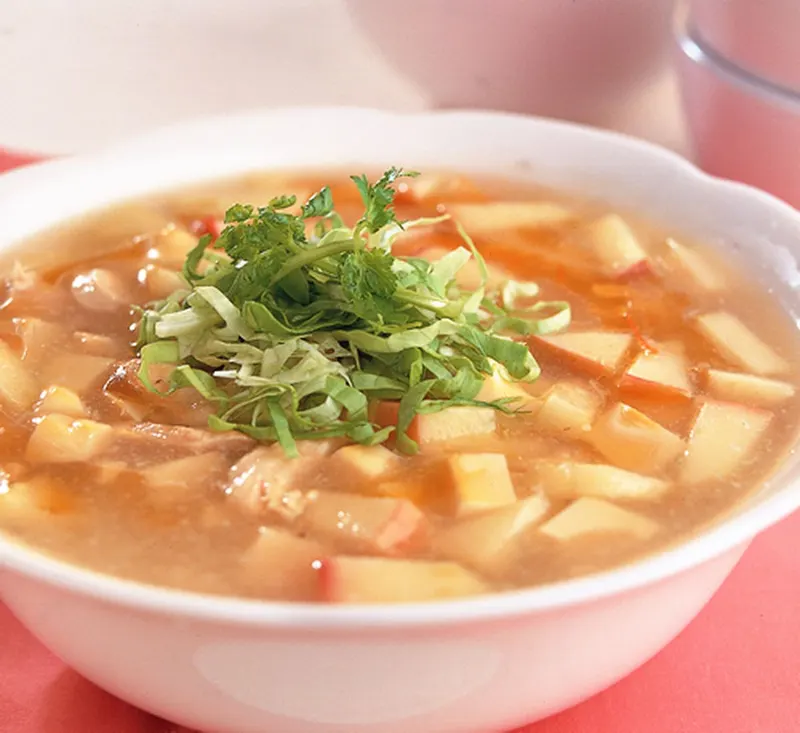 雞肉蘋果豆腐羹