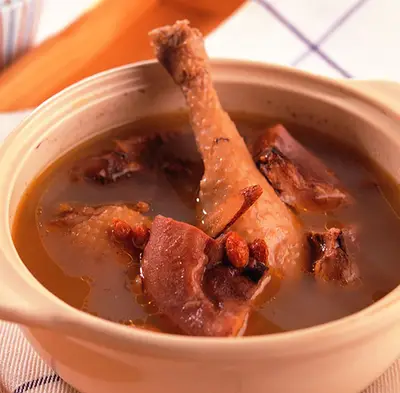 柿餅雞湯