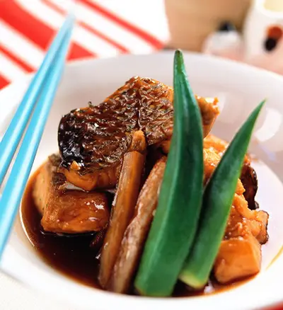 嫩燒魚肉塊
