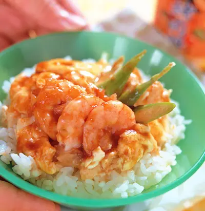 蜜汁蝦仁燴飯