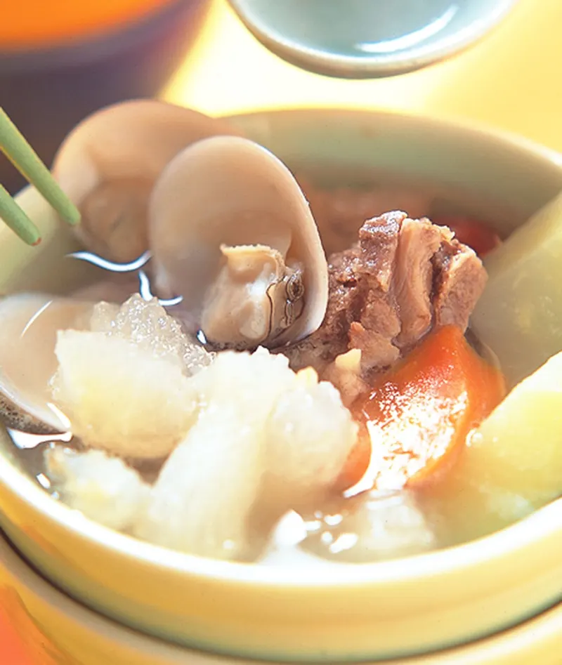 蹄筋瓜蚌湯