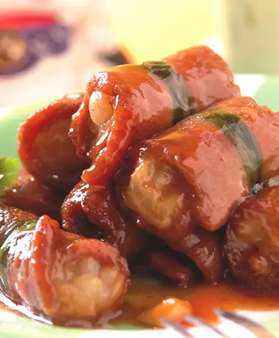 鳳汁苦瓜牛肉捲